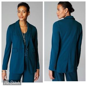 NWT J.Jill Wearever double face trousers and top notch blazer
